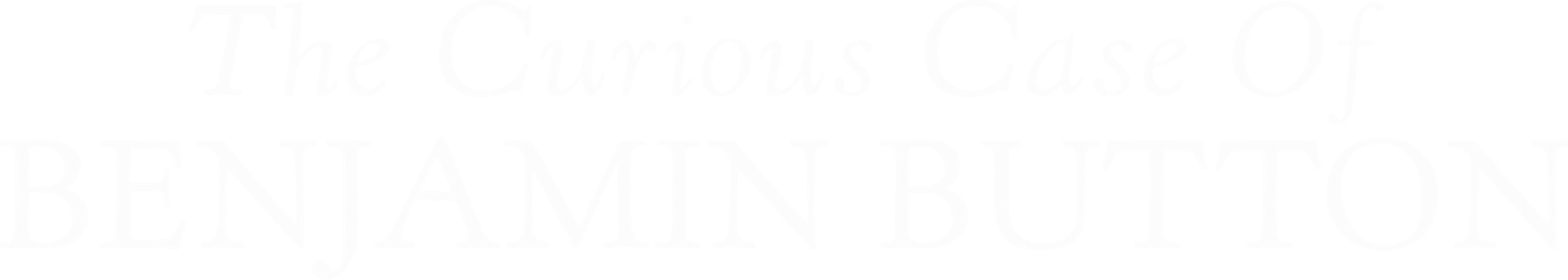 Загадочная история Бенджамина Баттона logo